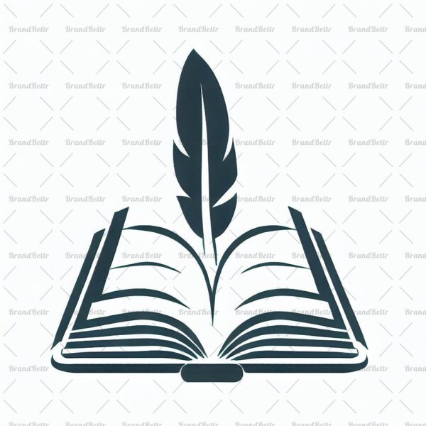 Offenes Buch und Feder